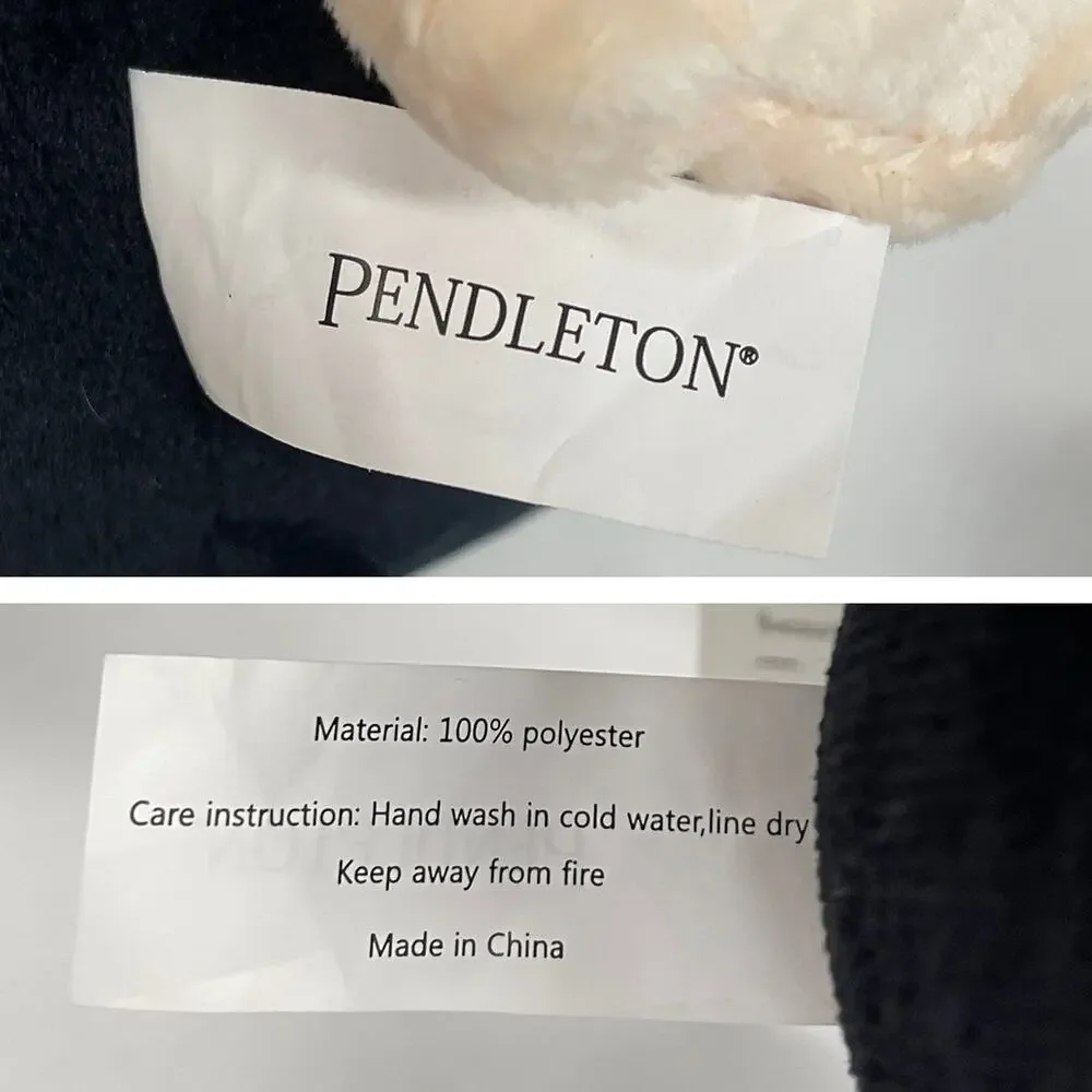 Pendleton Plush Black Bear Dog Squeaker Toy New $18 National Park Collection 10